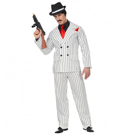 Disfraz de Gangster Blanco Hombre