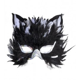 Máscara Gato con Plumas Máscara Gato con Plumas