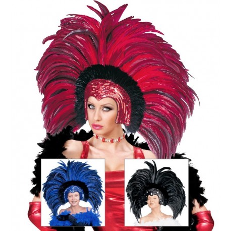 Tocado Brasil con Plumas
