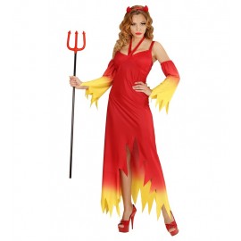 Disfraz de Diabla Fuego para Mujer