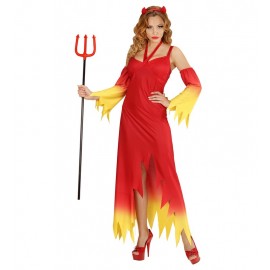 Disfraz de Diabla Fuego para Mujer Disfraz de Diabla Fuego para Mujer