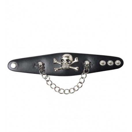 Pulsera Calavera con Cadena