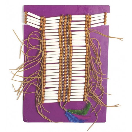Chapa Pectoral Collar Guerrero Indio