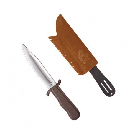 Cuchillo Indio con Vaina Símil Ante