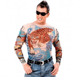 Camiseta Tatuaje Tigre y Dragón