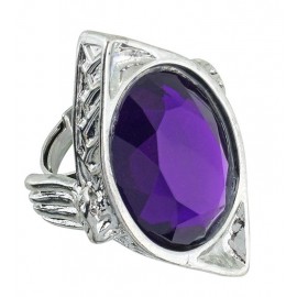 Anillo Gótico con Piedra Púrpura Anillo Gótico con Piedra Púrpura