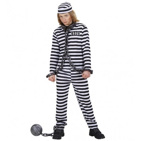 Disfraz de Preso Rayas Infantil