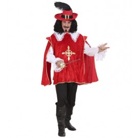 Disfraz de Mosquetero Rojo para Adulto