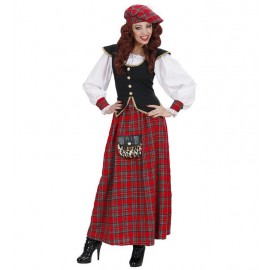 Disfraz de Escocesa para Mujer