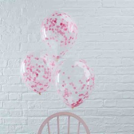 5 Globos con Confeti 30 cm 5 Globos con Confeti 30 cm