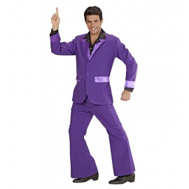 Disfraz de Disco Party Lila Hombre