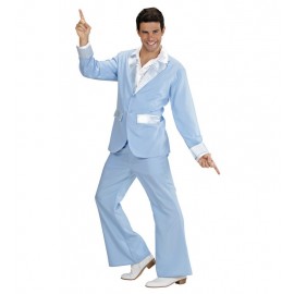 Disfraz de Disco Party Azul Hombre