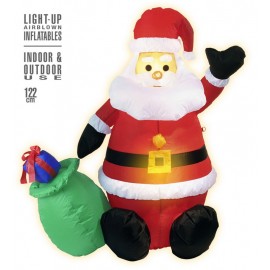 Papá Noel Hinchable Luminoso 122 cm Papá Noel Hinchable Luminoso 122 cm