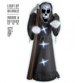 Grim Reaper Hinchable Luminoso con Ventilador 244 cm