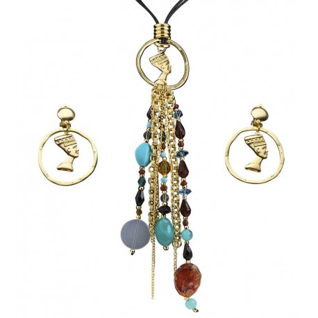 Set Collar y Pendientes Cleopatra