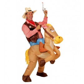 Disfraz Vaquero Sobre Caballo Hinchable