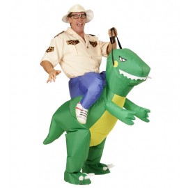 Disfraz Explorador con Dinosaurio Hinchable