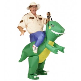 Disfraz Explorador con Dinosaurio Hinchable Disfraz Explorador con Dinosaurio Hinchable