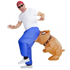 Disfraz de Bulldog Hinchable con Ventilador Disfraz de Bulldog Hinchable con Ventilador