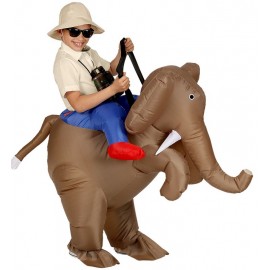 Disfraz Explorador con Elefante Hinchable