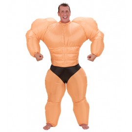 Disfraz Obrero Hinchable con Ventilador Disfraz Obrero Hinchable con Ventilador