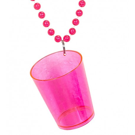 Collar con Vaso Chupito Fluorescente