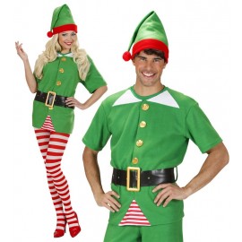 Disfraz de Elfo Ayudante de Papá Noel para Adulto
