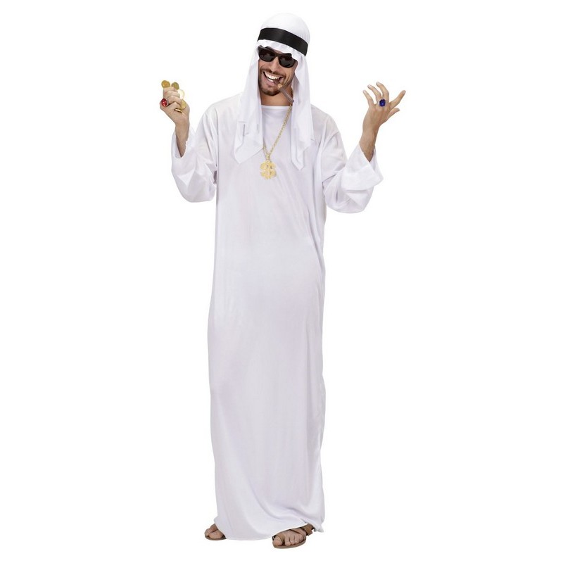 Disfraz de Jeque Árabe para Hombre - FiestasMix