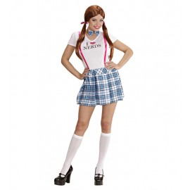 Disfraz de Colegiala Nerd para Mujer
