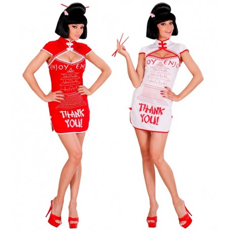 Disfraz de China Take Away para Adulto