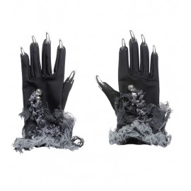 Guantes con Uñas Plateadas y Campañas