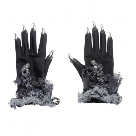 Guantes con Uñas Plateadas y Campañas