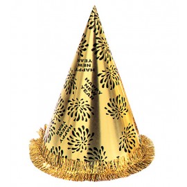 Sombrero Cono Happy New Year con Fleco Sombrero Cono Happy New Year con Fleco