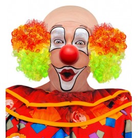 Gorro Payaso Lujo con Pelo Rizado