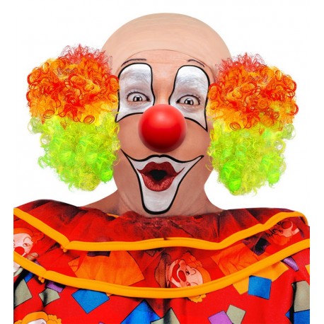 Gorro Payaso Lujo con Pelo Rizado
