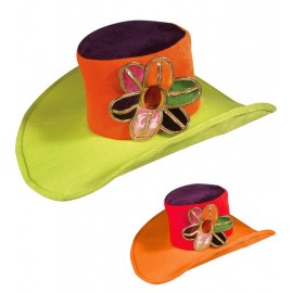 Sombrero Hippie Fluorescente