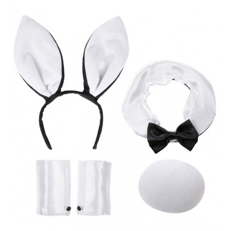 Set de Conejita Blanco y Negro