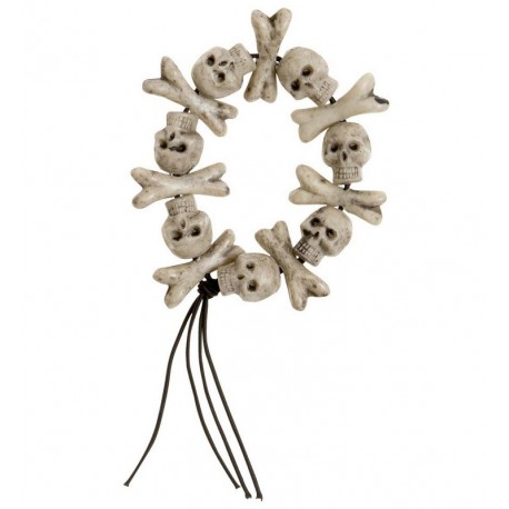 Pulsera Calavera con Huesos Cruzados