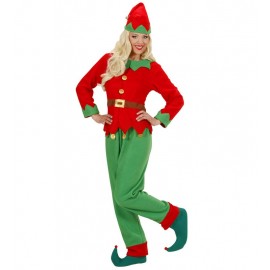 Disfraz de Elfo Ayudante de Papá Noel para Mujer
