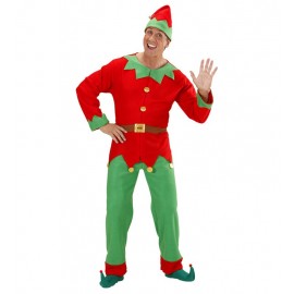 Disfraz de Elfo Ayudante de Papá Noel para Hombre