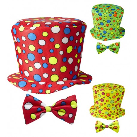 Kit Cilindro y Pajarita Payaso Infantil