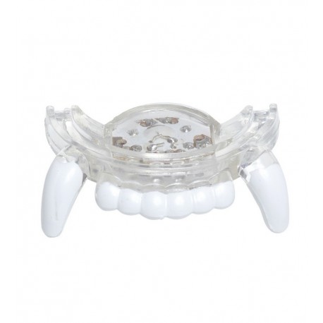Dientes Vampiro con Luz Led Rosa