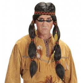 Peluca Indio con Lazo para la Cabeza y Plumas Peluca Indio con Lazo para la Cabeza y Plumas