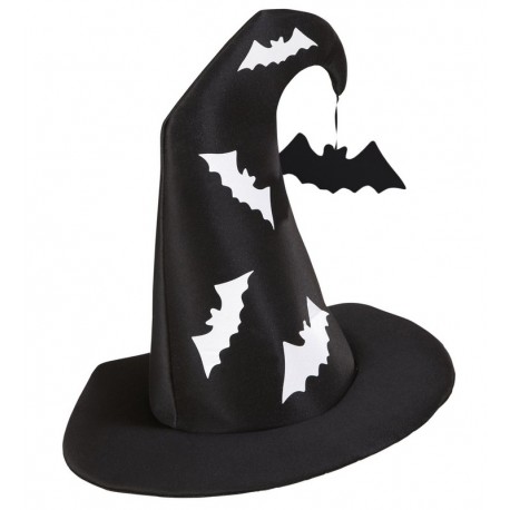 Sombrero Bruja con Murciélagos