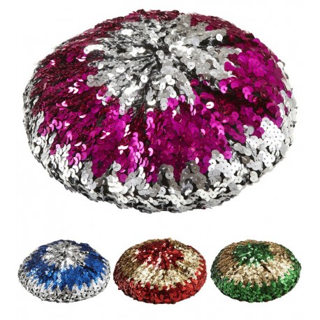 Boina con Lentejuelas Bicolor Surtida