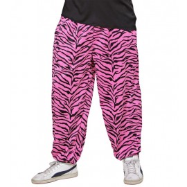 Pantalones Años 80 Cebrados Rosa Pantalones Años 80 Cebrados Rosa