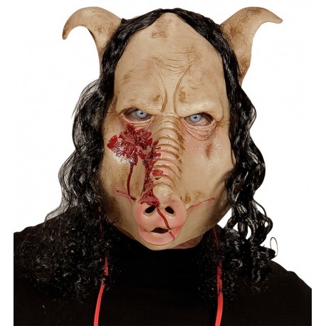 Máscara Cabeza Completa Cerdo de Carnicería