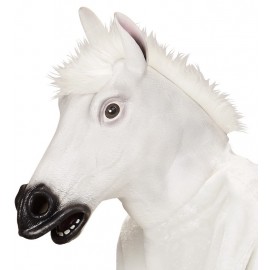 Máscara Full Cavallo Blanco con Pelos