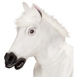 Máscara Full Cavallo Blanco con Pelos Máscara Full Cavallo Blanco con Pelos