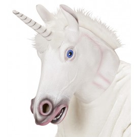 Máscara Full Unicorno con Pelos
